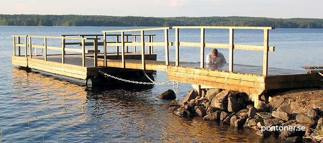 Landfäste flytbrygga