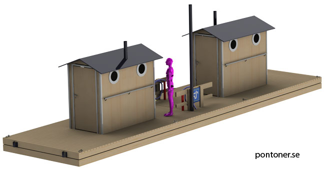Miljöbrygga septik-septiflytbrygga sugstation
