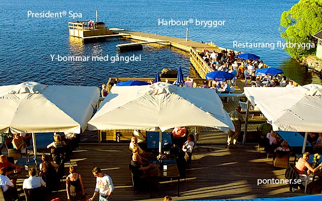 Restaurang Flytbrygga med Spa avdelning
