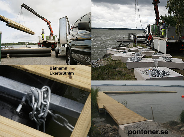 Pontoner.se bygger båthamn